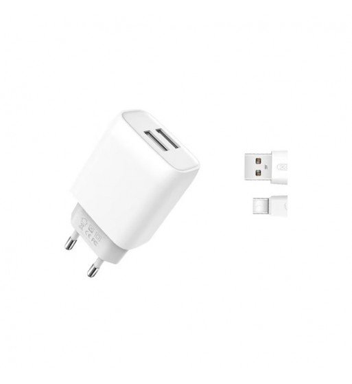 incarcator retea usb quick charge qc3.0 18w cu cablu  type-c  cod:xo-l119b