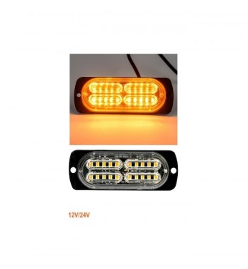 Lampa 24 LED profesionala  stroboscopica  12V-24V  Cod: O-87-24LED - Albastra