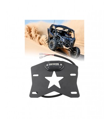 Suport numar inmatriculare cu lampa LED  ATV-UTV compatibil MAVERICK  Cod: RZR-064