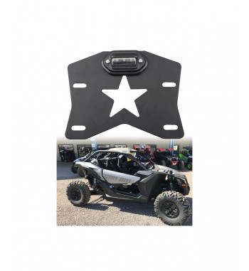 Suport numar inmatriculare cu lampa LED  ATV-UTV compatibil MAVERICK  Cod: RZR-064