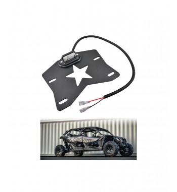 Suport numar inmatriculare cu lampa LED  ATV-UTV compatibil MAVERICK  Cod: RZR-064