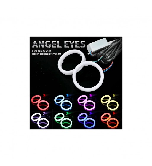 inele angel eyes led cob 12v waterproof -culoare alb  diametru: 110mm  cod: hh-yg110w