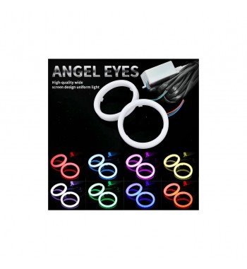 inele angel eyes led cob 12v waterproof  diametru: 80 mm  cod: hh-yg80 - portocaliu hh-yg80y