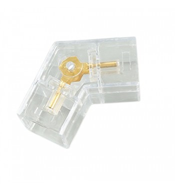 Conector pentru LED tub tip T5   Drept- V-L-Y-T-   Cod: CON-HEX - Tip Y: CON-HEX6004