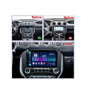 Rama Navigatie 9" cu cablaj si modul canbus compatibila Ford Mustang 2014-2021 Cod: NV3066- GR3