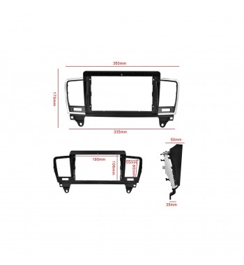 Rama Navigatie 9" cu cablaj si modul canbus  compatibila Mercedes M-Class ML W166 2011-2015 Cod: NV3094- GR4