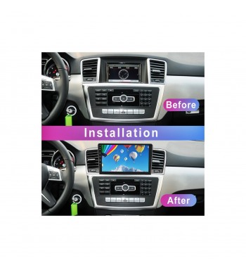 Rama Navigatie 9" cu cablaj si modul canbus  compatibila Mercedes M-Class ML W166 2011-2015 Cod: NV3094- GR4