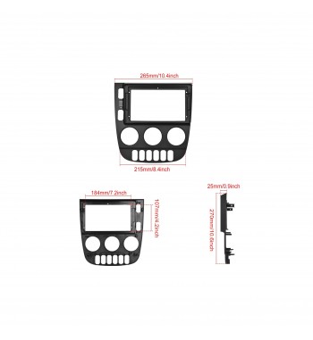 Rama Navigatie 9" cu cablaj si modul canbus  compatibila Mercedes ML W163 1998-2005 Cod: NV3097- GR2