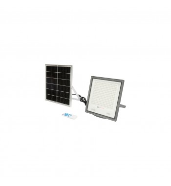 Proiector led de 200w cu panou solar 20W, baterie si telecomanda Cod: BK69712