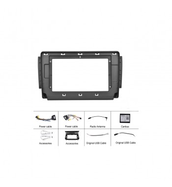 Rama Navigatie 10" cu cablaj si modul canbus compatibila Peugeot 2008 I 2013-2019  Cod: NV3144- GR2