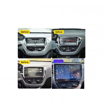 Rama Navigatie 10" cu cablaj si modul canbus compatibila Peugeot 2008 I 2013-2019  Cod: NV3144- GR2