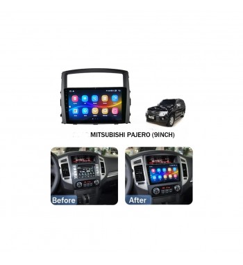 Rama Navigatie 9" cu cablaj si modul canbus compatibila Mitsubishi Pajero IV 2006-2018 Cod: NV3017- GR1