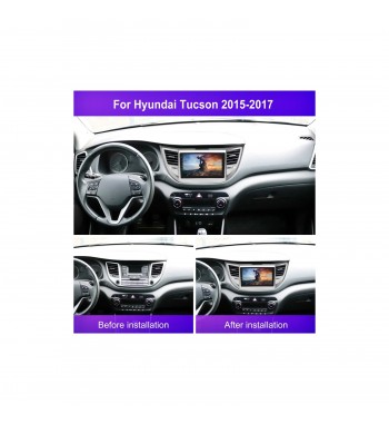 Rama Navigatie 9" cu cablaj si modul canbus  compatibila Hyundai Tucson 2015-2018 Cod: NV3078- GR2