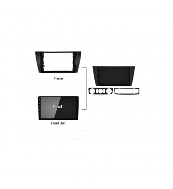 Rama Navigatie 9" cu cablaj si modul canbus compatibila  BMW Seria 3 (E90) 2004 - 2013 Cod: NV3009- GR2