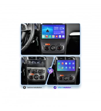 Rama Navigatie 10" cu cablaj si modul canbus compatibila  Citroen C4 II 2009-2018 ( AC Automat ) Cod: NV3029- GR2