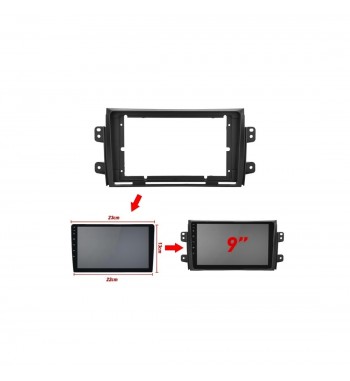 Rama Navigatie 9 cu cablaj  compatibila Suzuki SX4 2006-2014 Cod: NV3193 - GR1