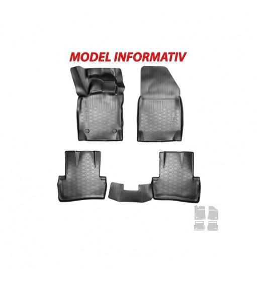 covoare cauciuc stil tavita skoda octavia ii 2004 - 2013 cod: 3d 62019. a10