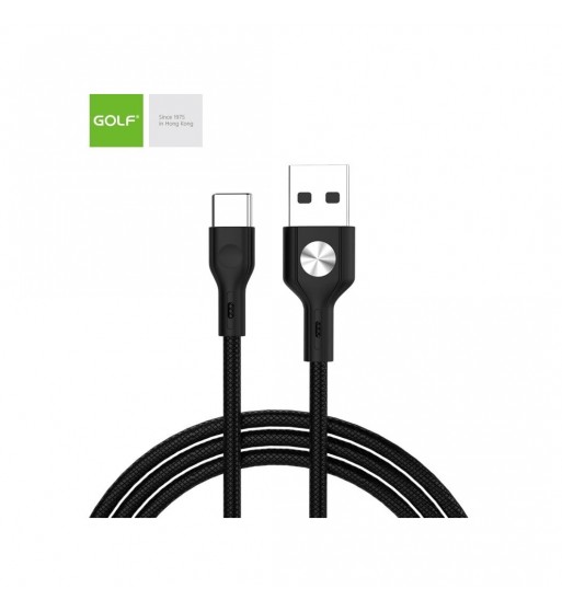 cablu usb - type c 1 metru 3a negru cod: gc-60t