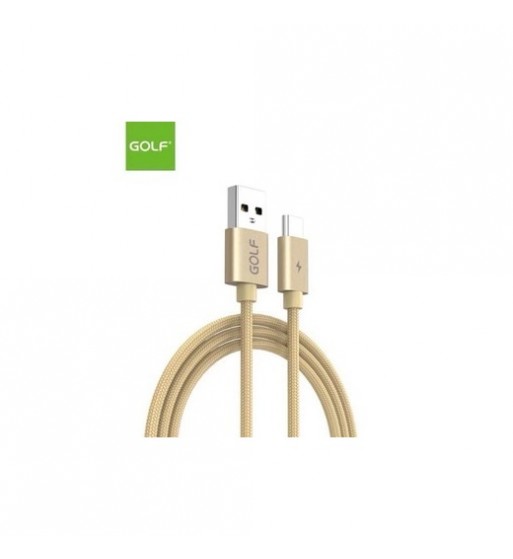 cablu usb type c fast charge auriu golf cod: gc-76t