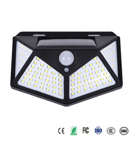 lampa solara 20w 800lm 100smd cu senzor. cod: xy-100