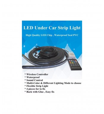 Kit banda LED SMD sub masina cu telecomanda  Cod: LE55RGB - FS-001