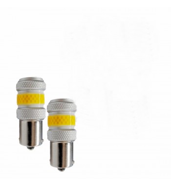 bec o faza  bau15s py21w t.n.  led cob 12w premium cod: w3-bau15s-y-ek