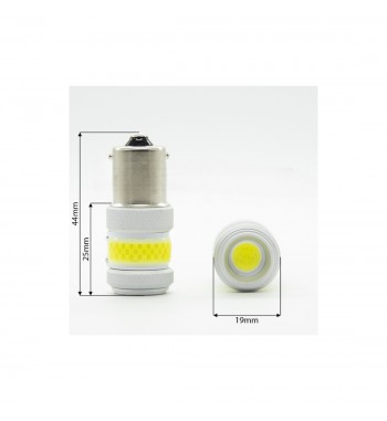 Bec o faza  BAU15S PY21W T.N.  LED COB 12W PREMIUM Cod: W3-BAU15S-Y-EK