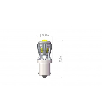 Bec 2 faze  BAY15D T.V. P21-5W  14SMD 2835 12V CANBUS  nonpolar 280 lumen Lumina alba  Cod: SPTA3-1157-W