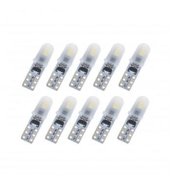 set 2 becuri  t5 2led-3014 12v canbus nonpolar 40 lumen - jsun33-rosu