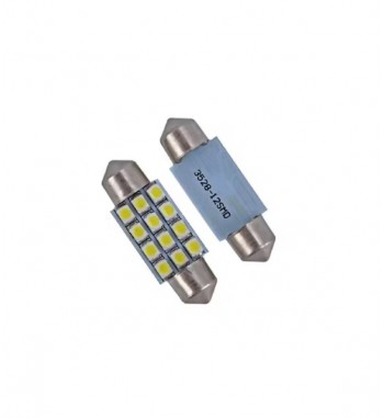 bec auto led sofit 11x39 1210 cu 12 smd alb 24 v jsun49 ( pret pe set )