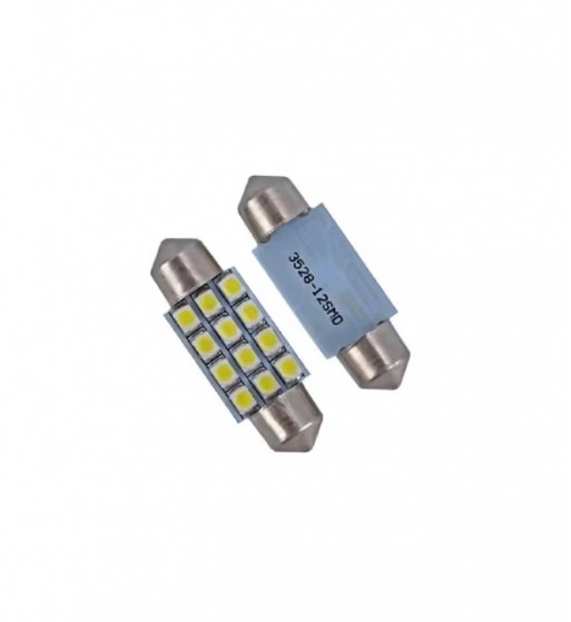 bec auto led sofit 11x39 1210 cu 12 smd alb 24 v jsun49 ( pret pe set )