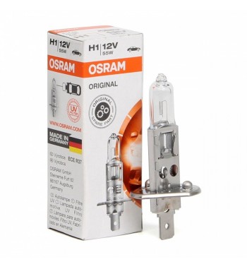 Bec halogen H1 12V-55W P14.5S Osram Cod: 64150