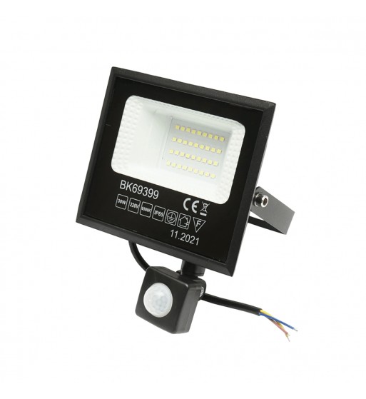 proiector led 30w cu senzor de miscare 6500k. ip65  cod: bk69399