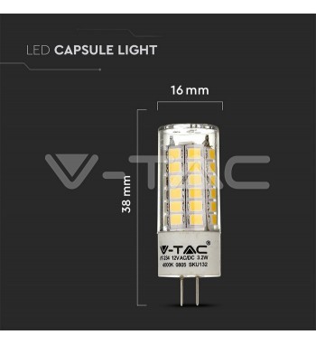 Spot LED SAMSUNG Cip G4 3.2W Plastic 6400K COD: 133