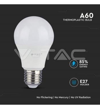 Bec LED Cip SAMSUNG 8.5W E27 A++ A60 Plastic 4000K COD: 253