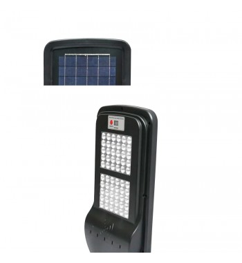 Lampa LED cu prindere pe stalp pentru iluminat stradal 6V-60W cu panou solar monocristalin si senzor de miscare BK69219