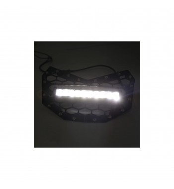 Grila radiator echipata cu proiector LED BAR compatibila MAVERICK X3   Cod: RZR-021