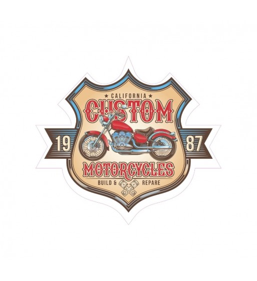 abtibild "custom motorcycles"  cod: tag 034 / t2