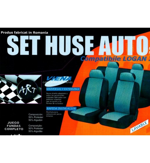 huse auto compatibile logan iii  confort 2020->  hexagon cu gaurele negru/cusatura rosie