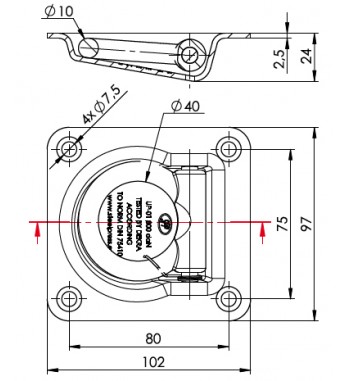 Prindere podea pentru marfa UP-01