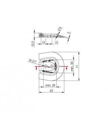 Prindere podea pentru marfa UP-03B