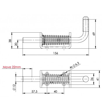 Inchizator oblon ZB-08