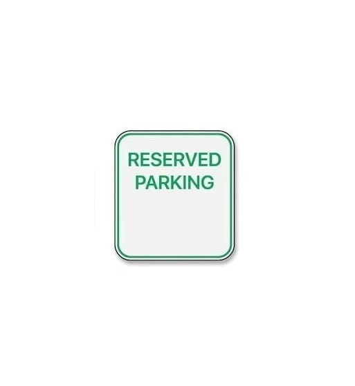 abtibild "reserved parking" cod: tag 040 / t2