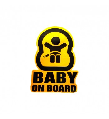 abtibild  "baby on board" reflectorizant cod:dz-16