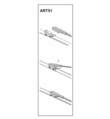 Stergator parbriz pasager  RENAULT KOLEOS 09-2008âž COD:ART51 19