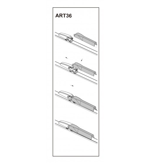 stergator parbriz pasager mercedes-benz clk  06/2002âž  cod:art36 22"