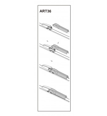 Stergator parbriz pasager MERCEDES-BENZ C-CLASS 203 07-2003âž COD:ART36 22