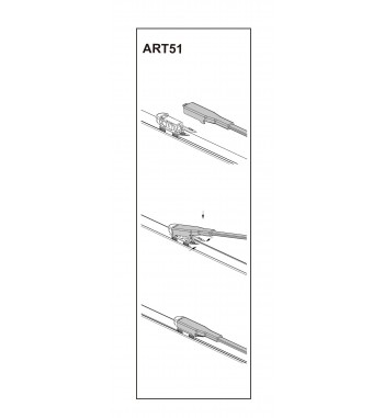 Stergator parbriz pasager FORD B-MAX 03-2012âž COD:ART51 26