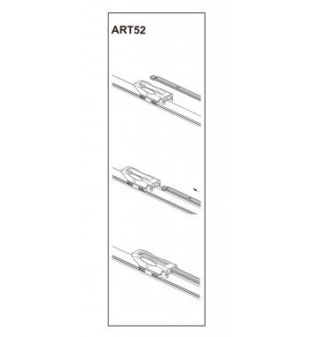 Stergator parbriz sofer CITROEN NEMO Combi MPV 02-2008-> COD:ART52 26