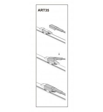 Stergator parbriz sofer BMW seria 6 coupe 01-2004-> COD:ART35 23